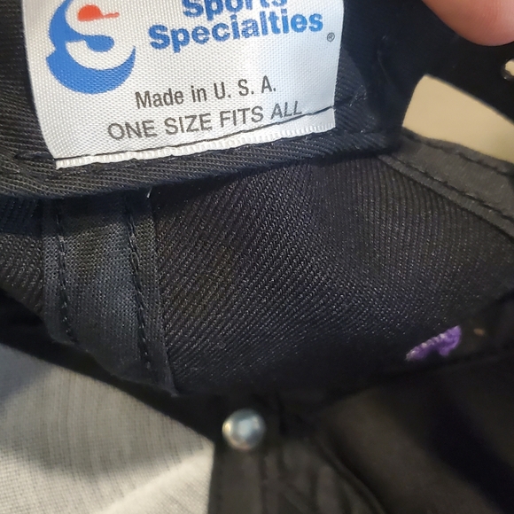 New Vintage NBC Sports Snapback Hat Cap Sports Specialties The Twill Black OS - Picture 6 of 6